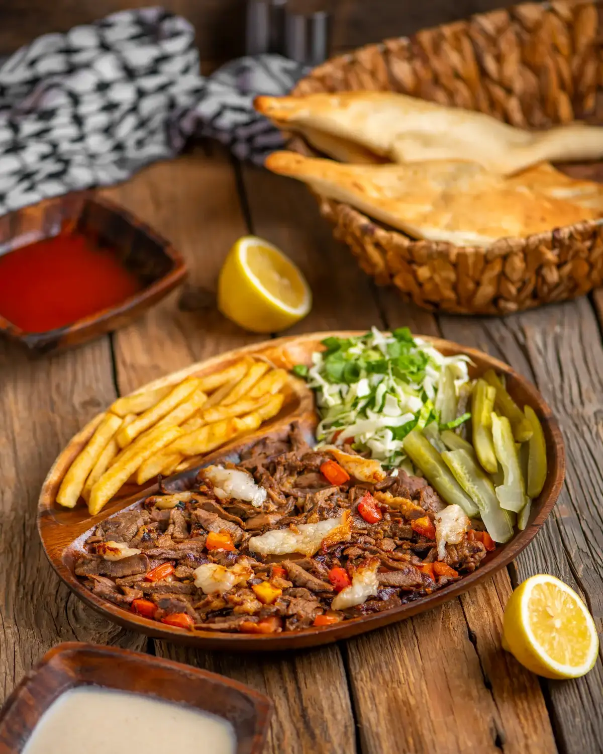 صحن كص لحم عراقي فاخر