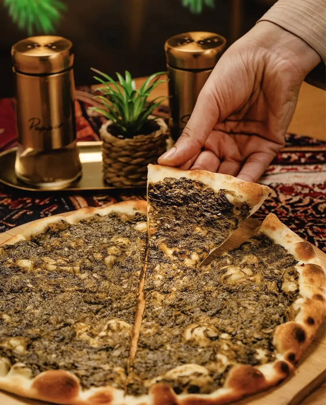 فطيرة سبانخ طازجة