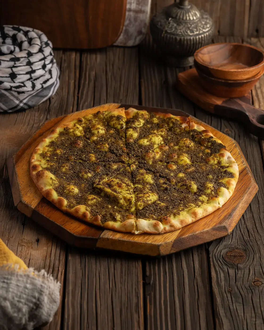 بيتزا السبانخ