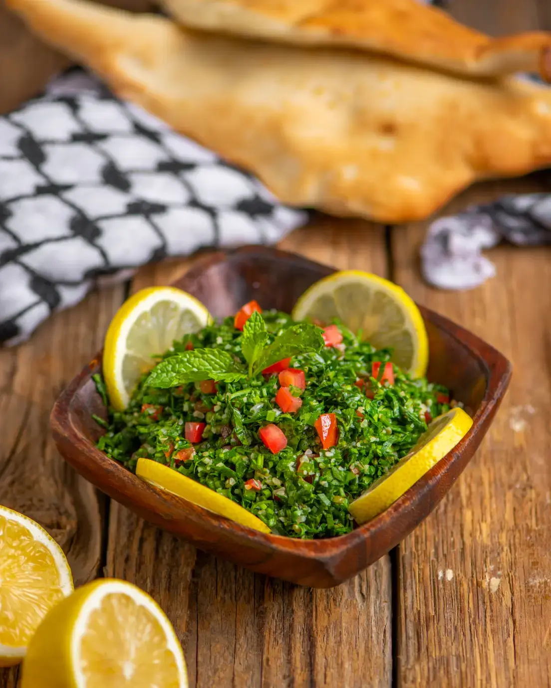 تبولة خضراء منعشة