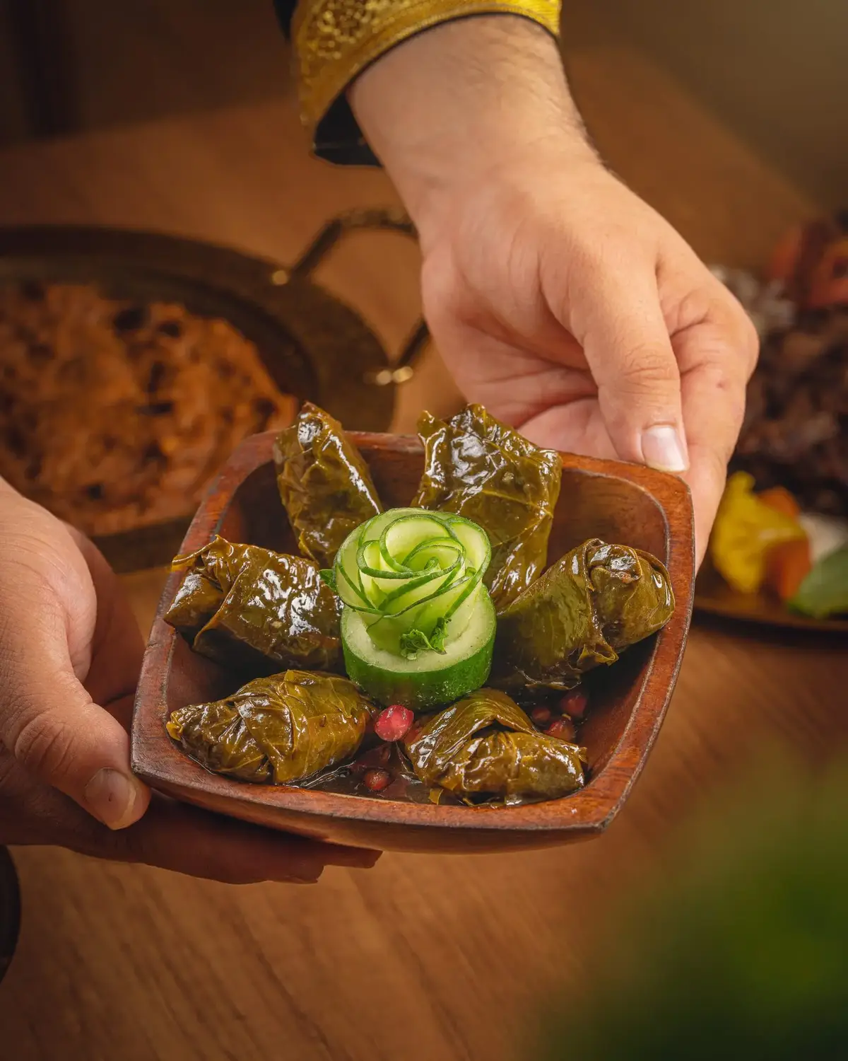 دولمة عراقية بورق العنب من مطبخ كهرمانة بغداد